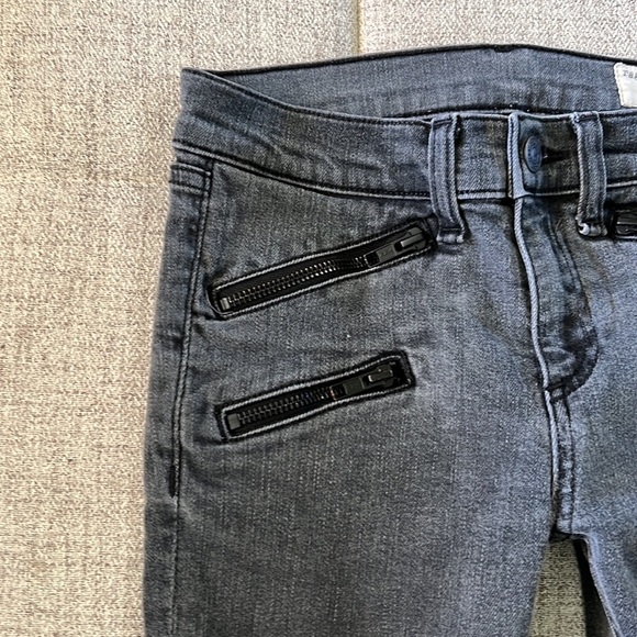 RAG & BONE BLACK/GRAY BLACKTHORN SKINNY JEANS SIZE 26 - Picture 7 of 16